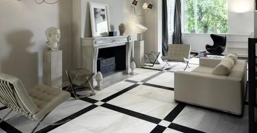 Små rom: porcellanato gir dynamikk